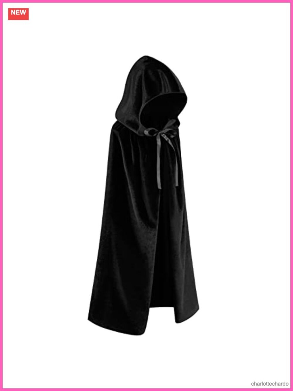Velvet Hooded Cloak Cape Cosplay Halloween Costume